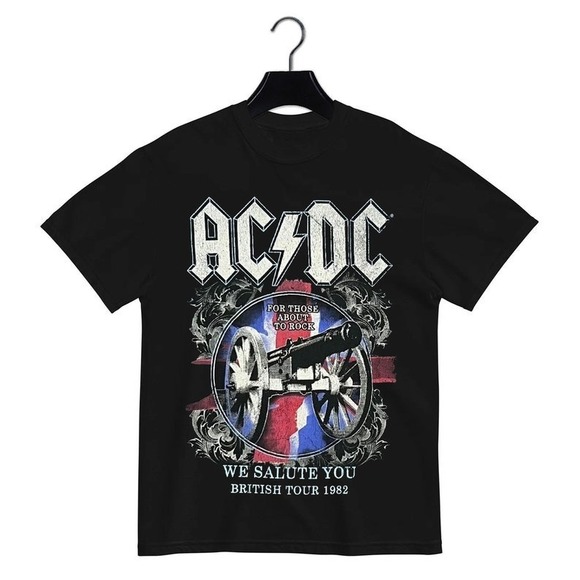 Other - 80s AC.DC For Those About To Rock We Salute You British Tour Unisex T-shirt